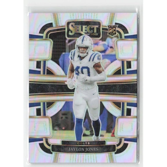 2023 Panini Select Silver Prizms Jaylon Jones Colts #42 Football Card