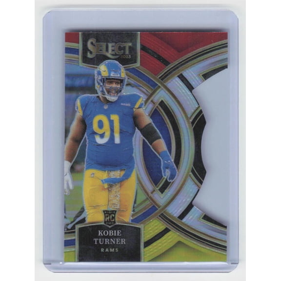 2023 Panini Select Kobie Turner Los Angeles Rams #131 Silver Prizms Die Cuts Football Card