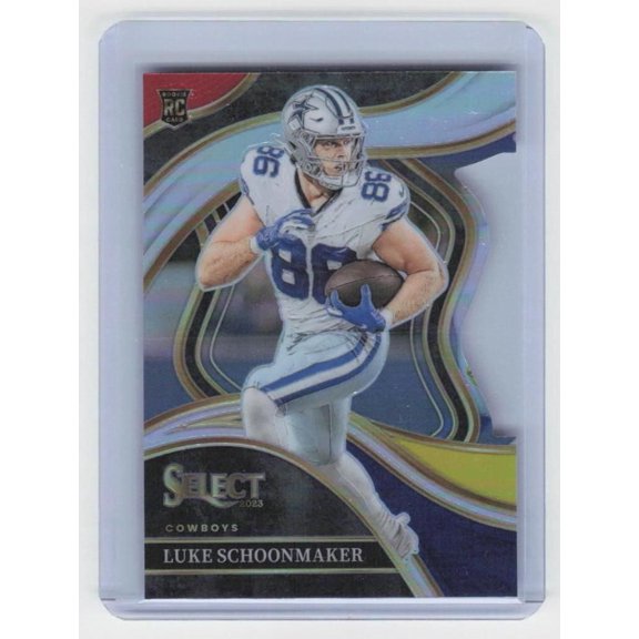 2023 Panini Select Luke Schoonmaker #238 Red and Yellow Prizms Die Cuts RC