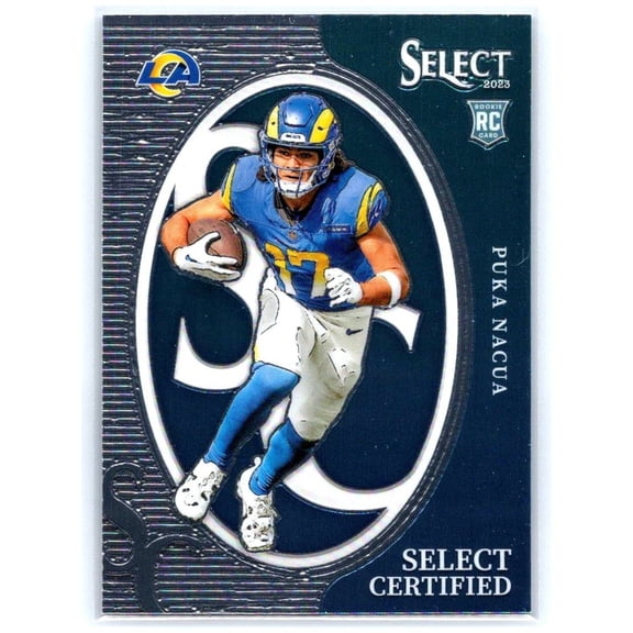 2023 Panini Select Certified Rookies Puka Nacua #CRO-PNA Los Angeles Rams Football Card