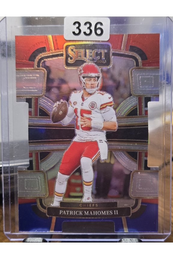 2023 Panini Select R/W/B Die Cut Patrick Mahomes II #49 Kansas City Chiefs Football Card Kansas City Chiefs NFL Football Trading Card