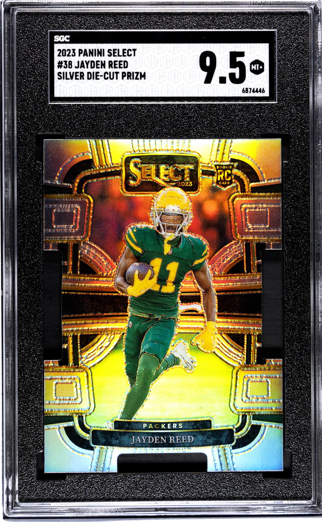 2023 Panini Select Silver Die-Cut Prizm Jayden Reed #38 RC SGC 9.5 ...