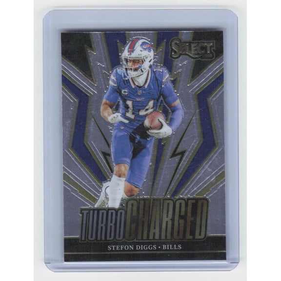 2023 Panini Select Stefon Diggs #TUR-SDI Turbocharged Buffalo Bills NFL FOOTBALL Trading Card