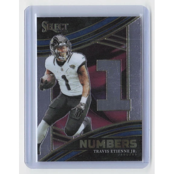 2023 Panini Select Travis Etienne Jr. Jacksonville Jaguars Numbers NMB-TET Football Card