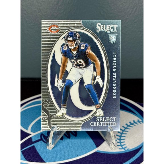 2023 Panini Select Tyrique Stevenson Select Certified Rookies #CRO-TST Chicago Bears Football Card