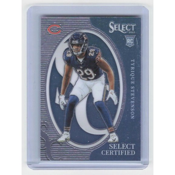 2023 Panini Select Certified Rookies CRO TST Tyrique Stevenson Chicago Bears Football Card