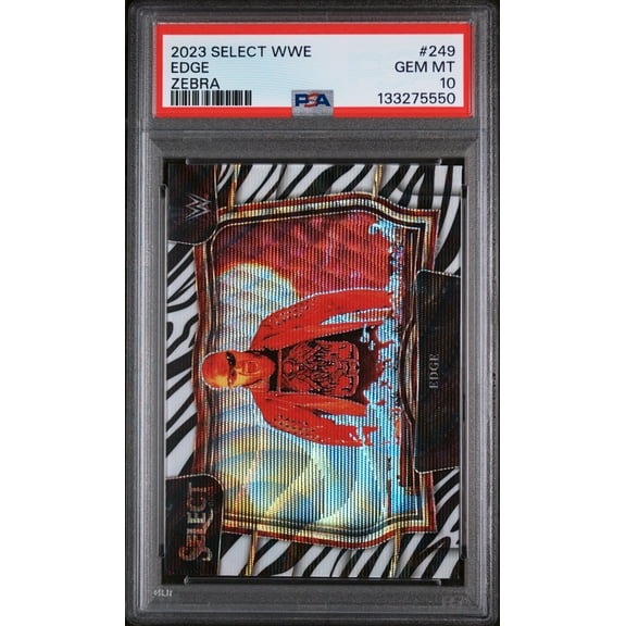 2023 Panini Select WWE Edge #249 Zebra PSA 10