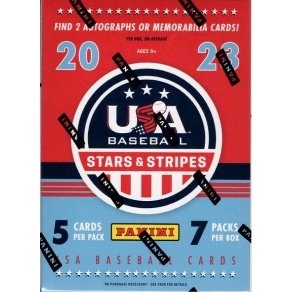 2023 Panini USA Baseball Stars and Stripes Factory Sealed Blaster Box 2 Auto OR MEM!
