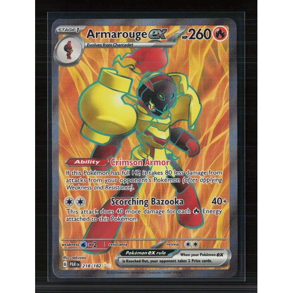 2023 Paradox Rift Armarouge EX Holo Secret Rare FA #218/182