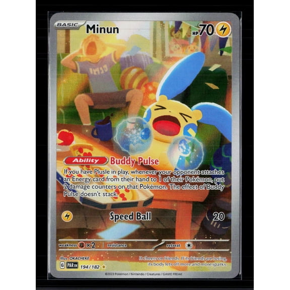 2023 Paradox Rift Minun Holo Secret Rare #194/182