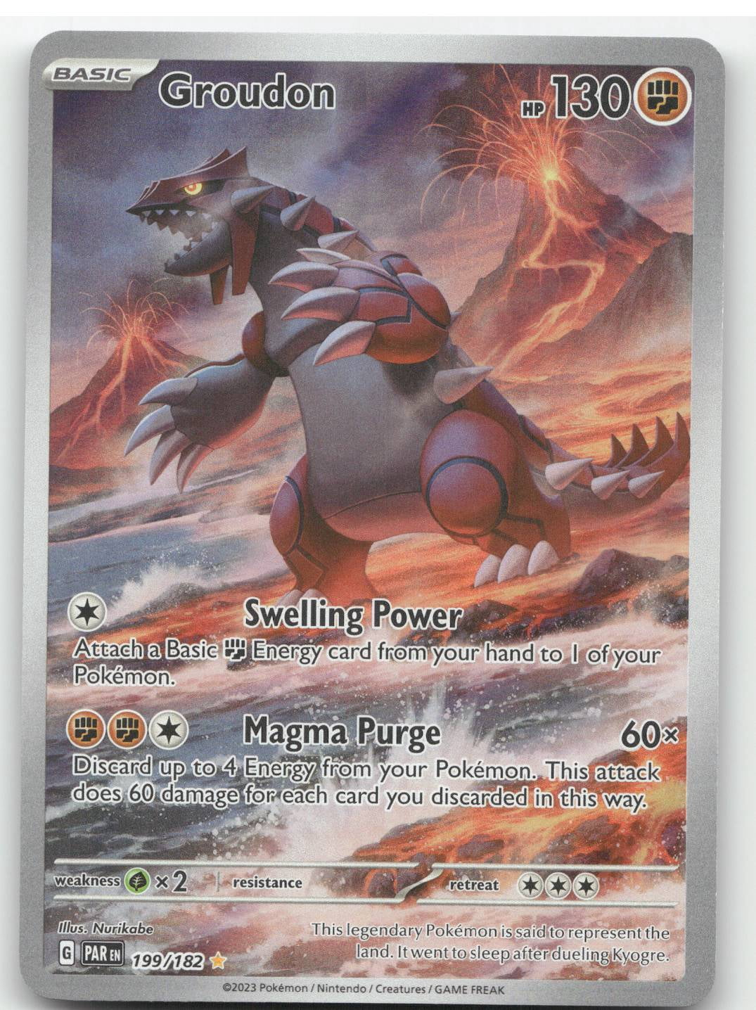 pokemon trading card game groudon Game, XY52 Jumbo Promo Card, Oversized Collectible Toys & Games 093/182 / Rare Card Type / HP / Stage Groudon-EX | XYPrimal Clash |