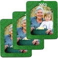 thumbnail image 1 of 2023 Picture Ornament, Magnetic Glitter with Photo Protector, Vertical, Green, 3-Pack, 1 of 7