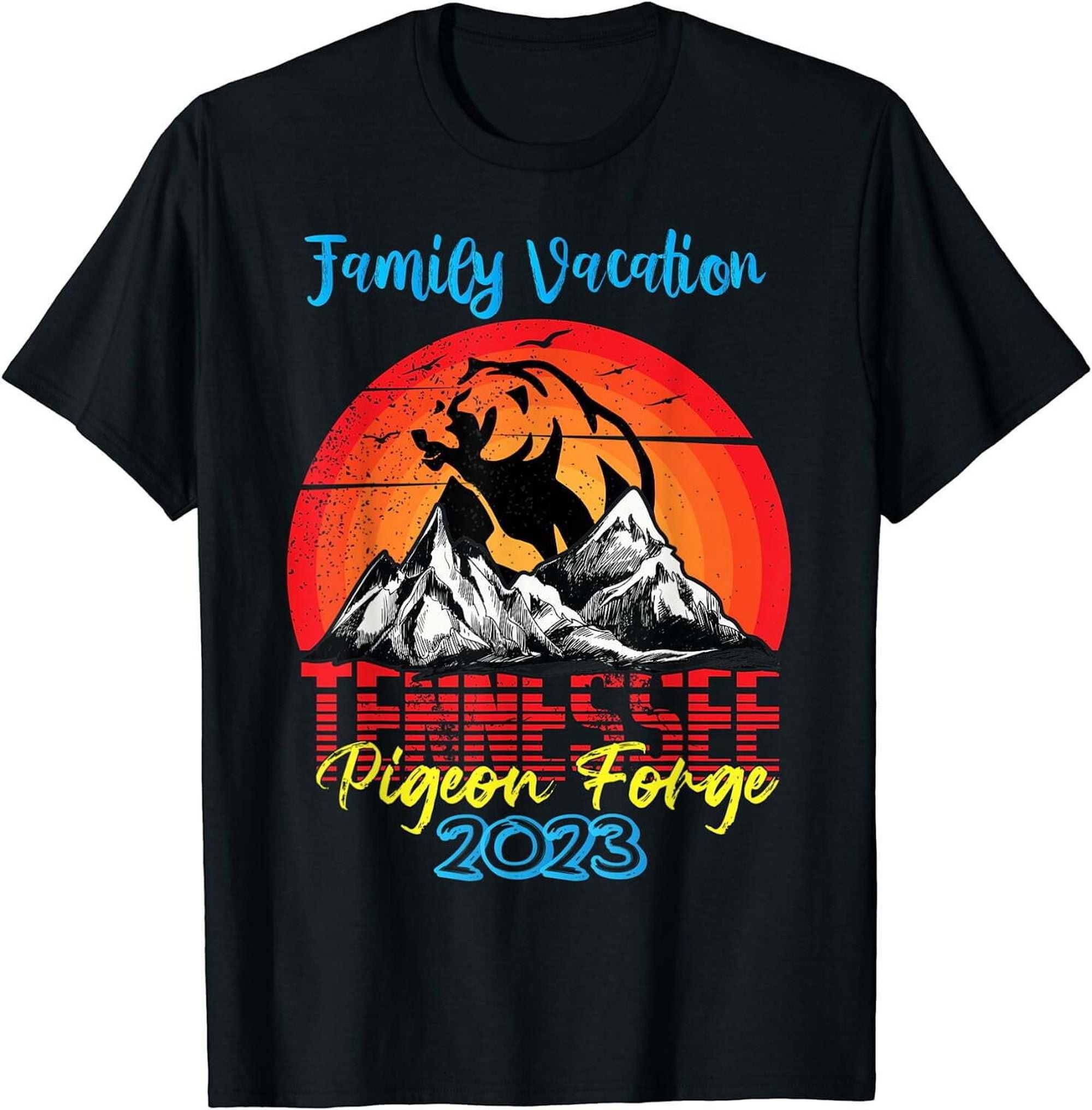2023 Pigeon Souvenir Tee Explore the Majestic Smoky Mountains