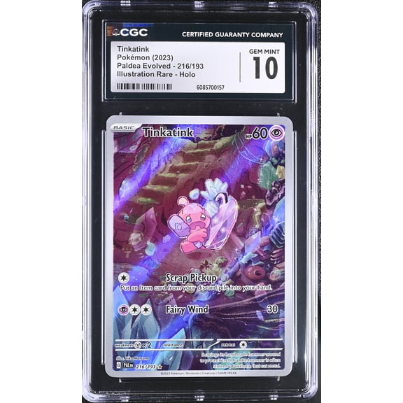 2023 Pokmon Scarlet & Violet Paldea Evolved IR Tinkatink #216/193 Holo CGC 10