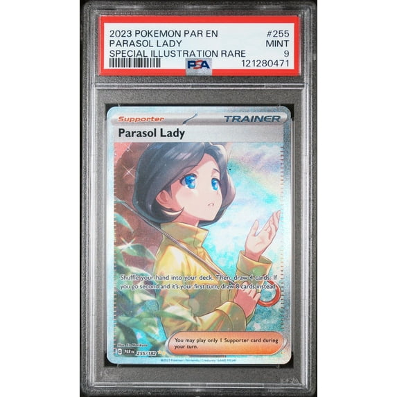 2023 Pokémon Scarlet & Violet Paldea Evolved Trainer Parasol Lady #255/182 PSA 9