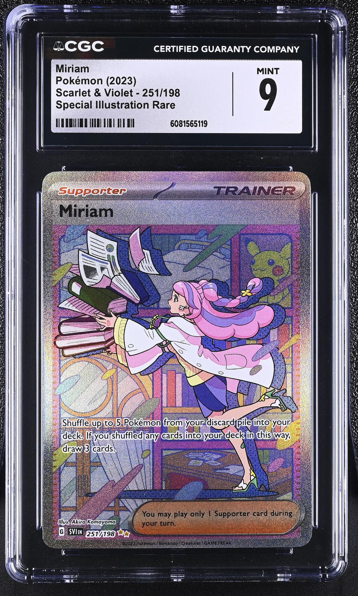 miriam pokemon card 251 198 Pokemon TCG Miriam 251/198 SV01 Scarlet & Violet Base Set Full Art NM   True Believers Gaming and Collectibles