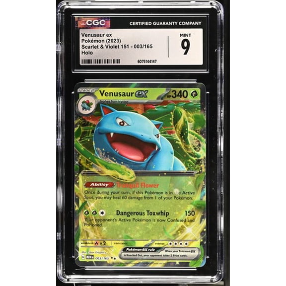 2023 Pokemon EN Scarlet & Violet 151: Venusaur ex #003/165 - CGC 9 Mint
