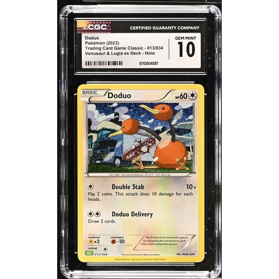 2023 Pokemon EN Trading Card Game Classic: Doduo #013/034 - CGC 10 Gem Mint