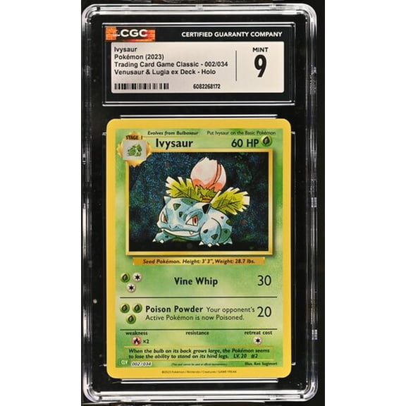 2023 Pokemon EN Trading Card Game Classic: Ivysaur #002/034 - CGC 9 Mint