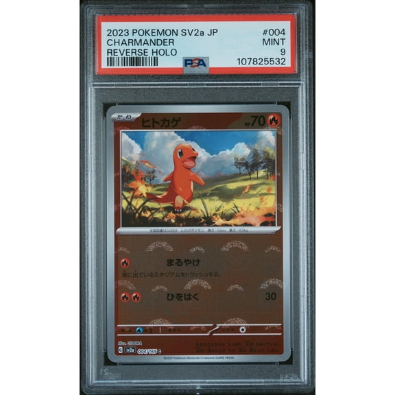 2023 Pokemon Japanese Sv2a-Pokemon 151 Charmander Japanese Reverse Holo PSA 9 #004