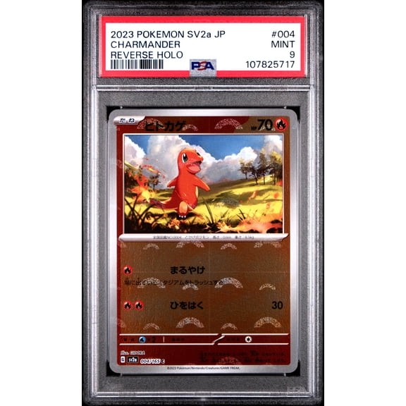 2023 Pokemon Japanese Sv2a-Pokemon 151 Charmander Japanese Reverse Holo PSA 9 #004