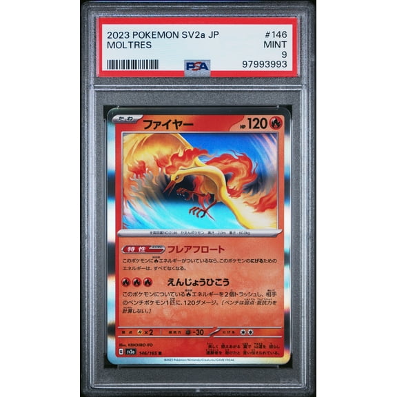 Graded 2023 Pokemon TCG Japanese SV2a 151 Moltres PSA 9 Trading Card #146