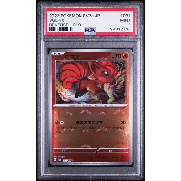 2023 Pokemon Japanese Sv2a-Pokemon 151 Vulpix Japanese Reverse Holo PSA 9 #037