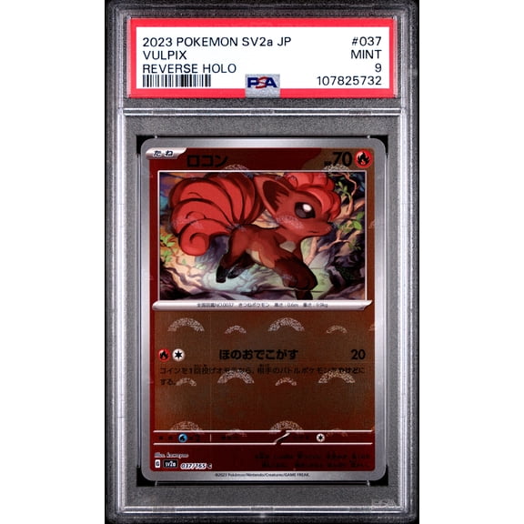 2023 Pokemon Japanese Sv2a-Pokemon 151 Vulpix Japanese Reverse Holo PSA 9 #037