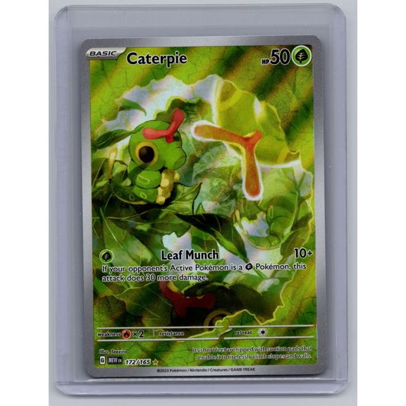 2023 Pokemon Scarlet & Violet 151 Caterpie IR #172/165 English Near Mint Trading Card