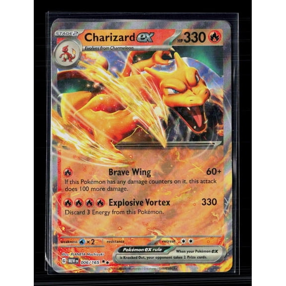 2023 Pokemon Scarlet & Violet 151 Charizard EX Double Rare RR Holo #6/165 English