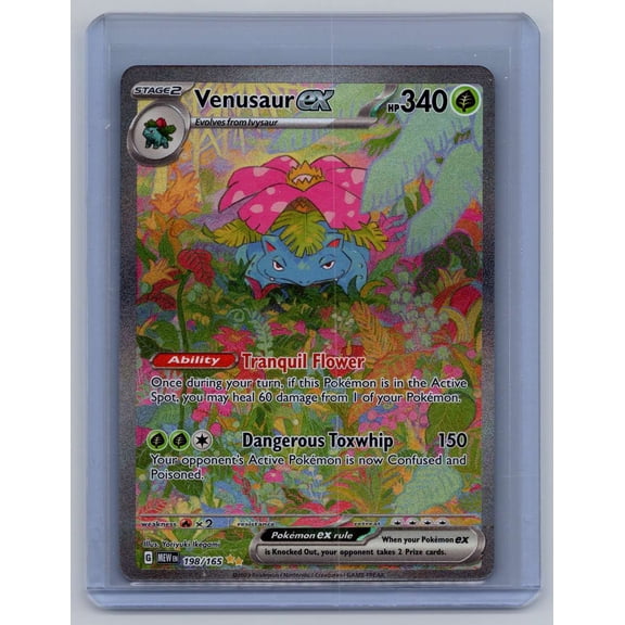 2023 Pokemon Scarlet & Violet 151 Venusaur EX SAR Secret Rare Holo English #198/165