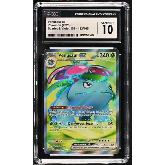 2023 Pokemon Scarlet & Violet 151 Venusaur ex Holo Ultra Rare Ultra Rare CGC 10 #182/165