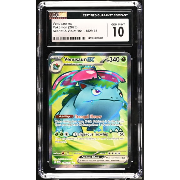 2023 Pokemon Scarlet & Violet 151 Venusaur ex Holo Ultra Rare Ultra Rare CGC 10 #182/165