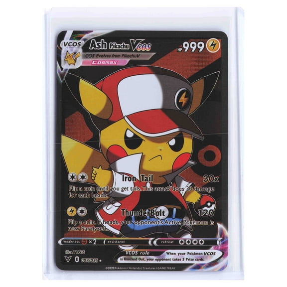 2023 Pokemon Scarlet & Violet Ash Pikachu Vcos FA Rare 7/55 Matte English Card