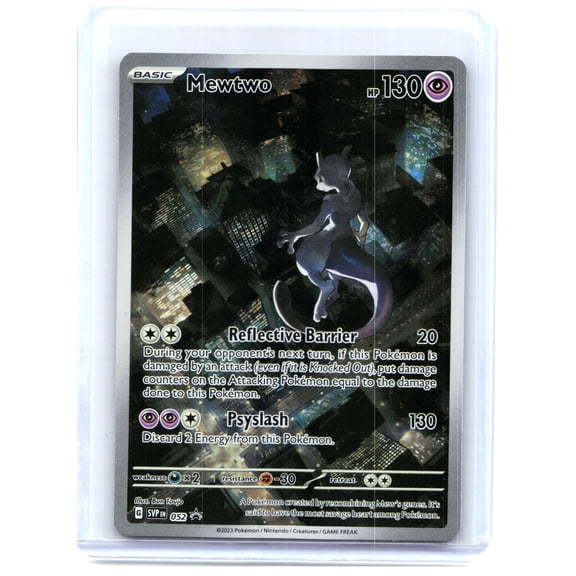 2023 Pokemon Scarlet & Violet Black Star Promo Mewtwo Holo #052 English Card