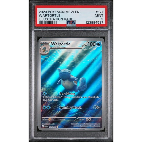 2023 Pokemon Scarlet and Violet 151 Illustration Rare Wartortle #171 PSA 9