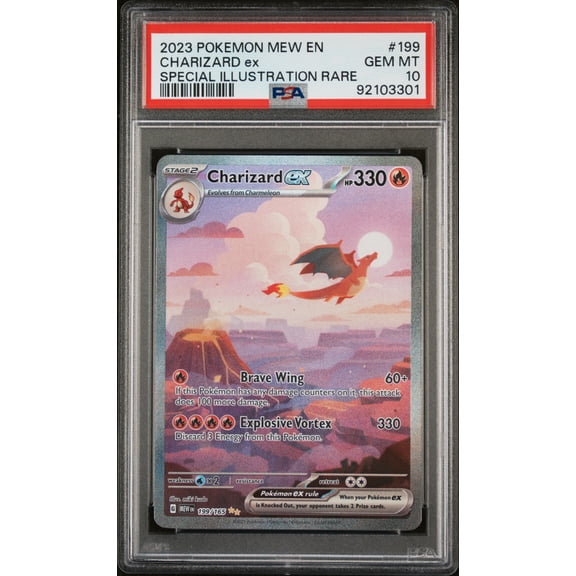 2023 Pokemon Scarlet and Violet 151 Special Illustration Rare Charizard Ex #199 PSA 10