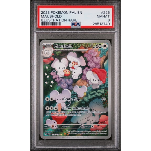 2023 Pokemon Scarlet and Violet Paldea Evolved Illustration Rare Maushold #226 PSA 8