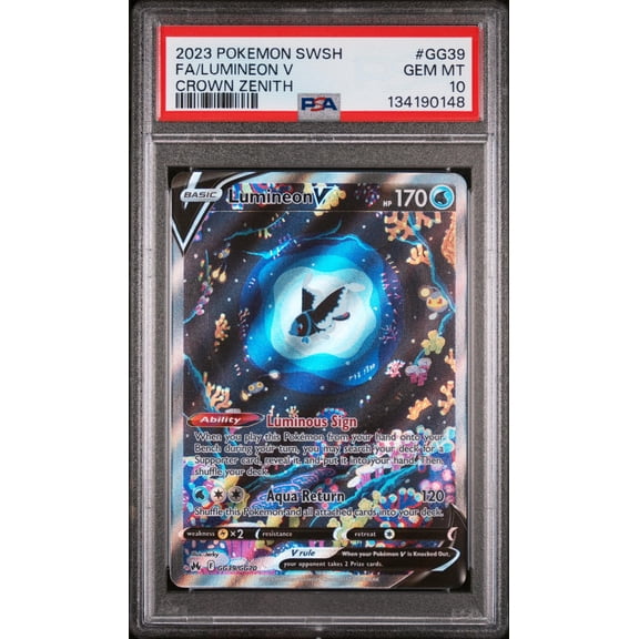 2023 Pokemon Sword and Shield Crown Zenith Lumineon V #GG39 PSA 10