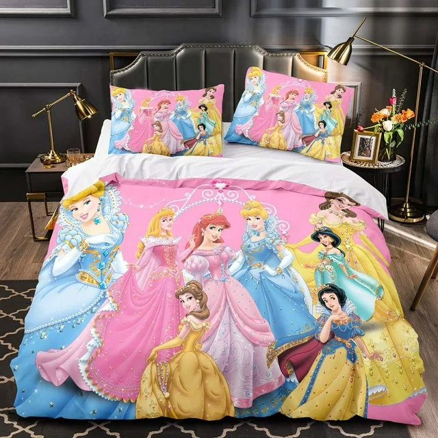 2023 Princess series Kids Bedding Super Soft Microfiber Comforter 3 Piece Twin Size Walmart