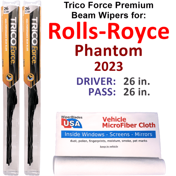 2023 Rolls-Royce Phantom Performance Beam Wipers (Set of 2)