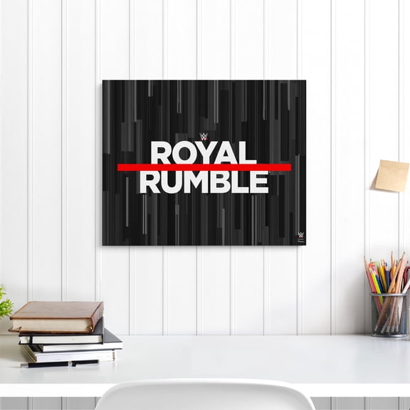 2023 Royal Rumble Stretched 16" x 20" Embellished Canvas Giclee Print - Art by Charlie Turano III - Fanatics Authentic Certified