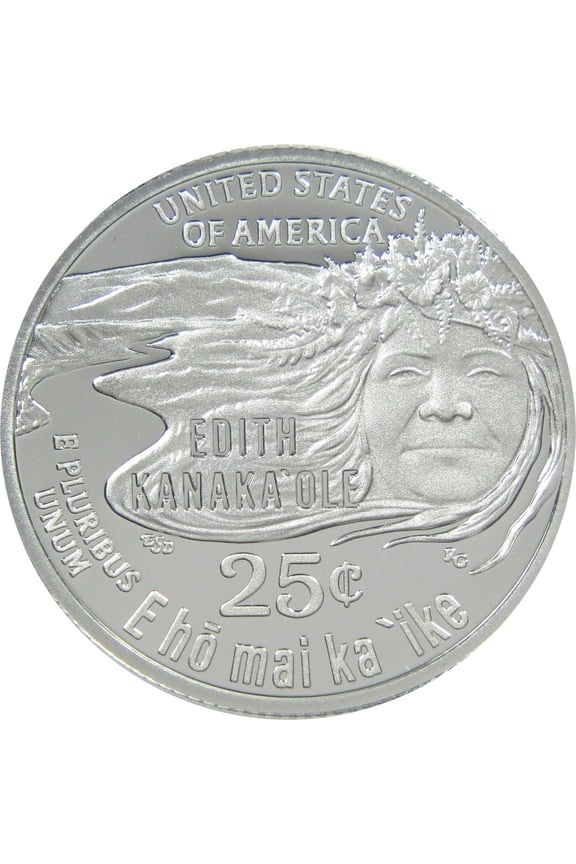 2023 S Edith Kanaka'ole American Women Quarter Proof .999 Silver