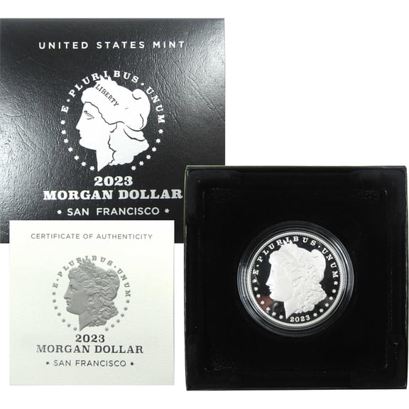 2023 S Morgan Dollar Choice Proof .999 Silver $1 Coin OGP COA