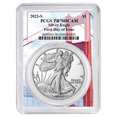 thumbnail image 1 of 2023-S Proof $1 American Silver Eagle PCGS PR70DCAM FDOI Golden Gate Bridge Frame, 1 of 2