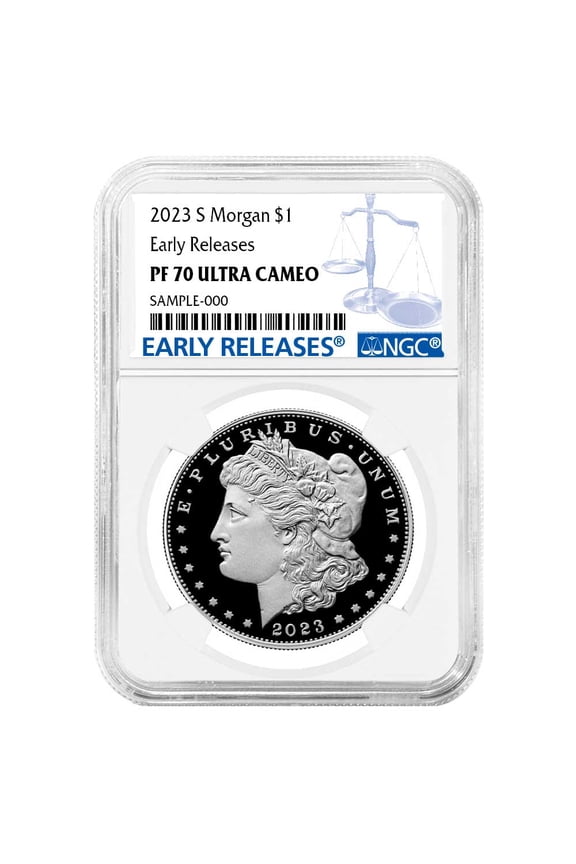 2023-S Proof $1 Morgan Silver Dollar NGC PF70UC ER Blue Label