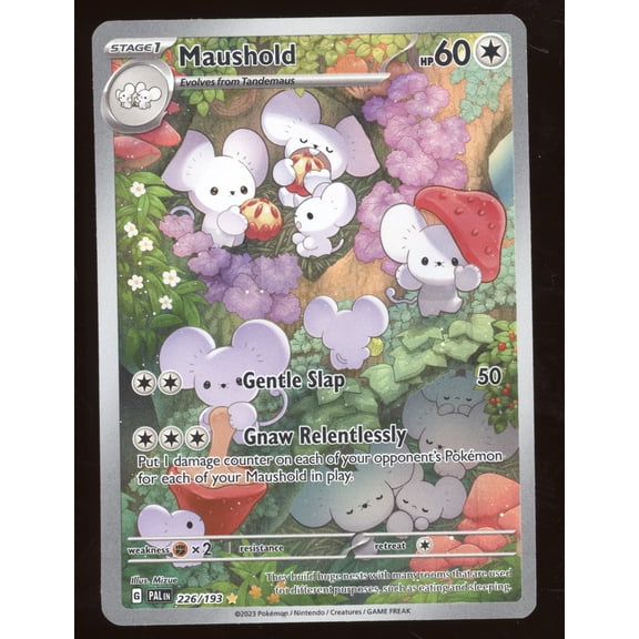 2023 Pokemon S&V Paldea Evolved Maushold Secret Rare #226/193 English Trading Card