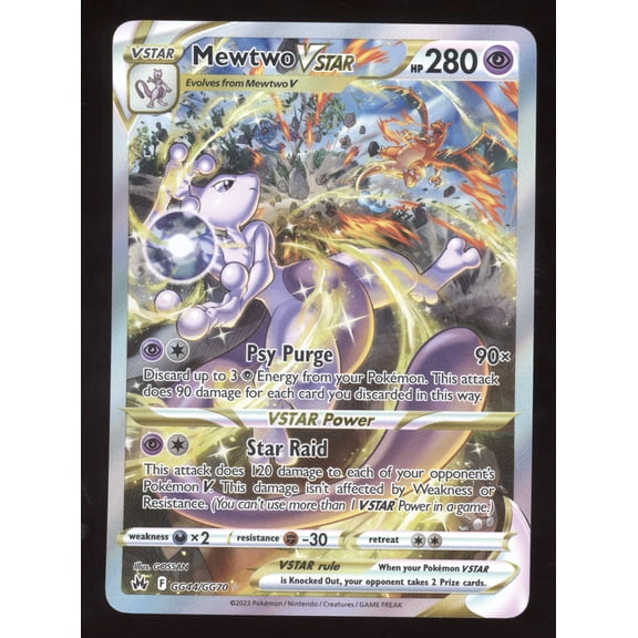 2023 SWSH Crown Zenith Mewtwo VSTAR Secret Rare #GG44/GG70