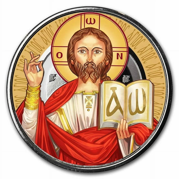 2023 Samoa 1 oz Silver 2 Tala Jesus The Teacher (Colorized)
