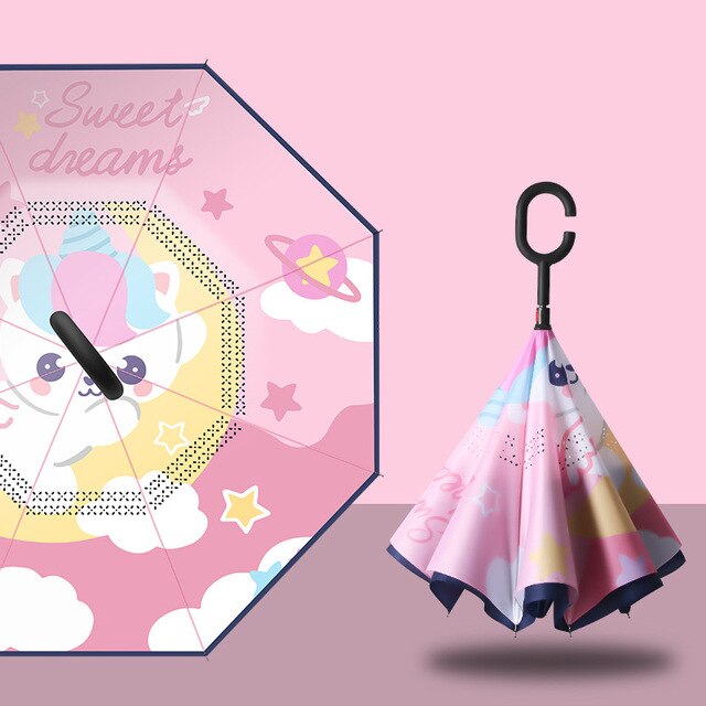 2023 Sanrioed Anime Cinnamoroll My Melody Pochacco Kids Rain Umbrella